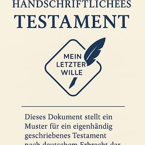 Mein letzter Wille